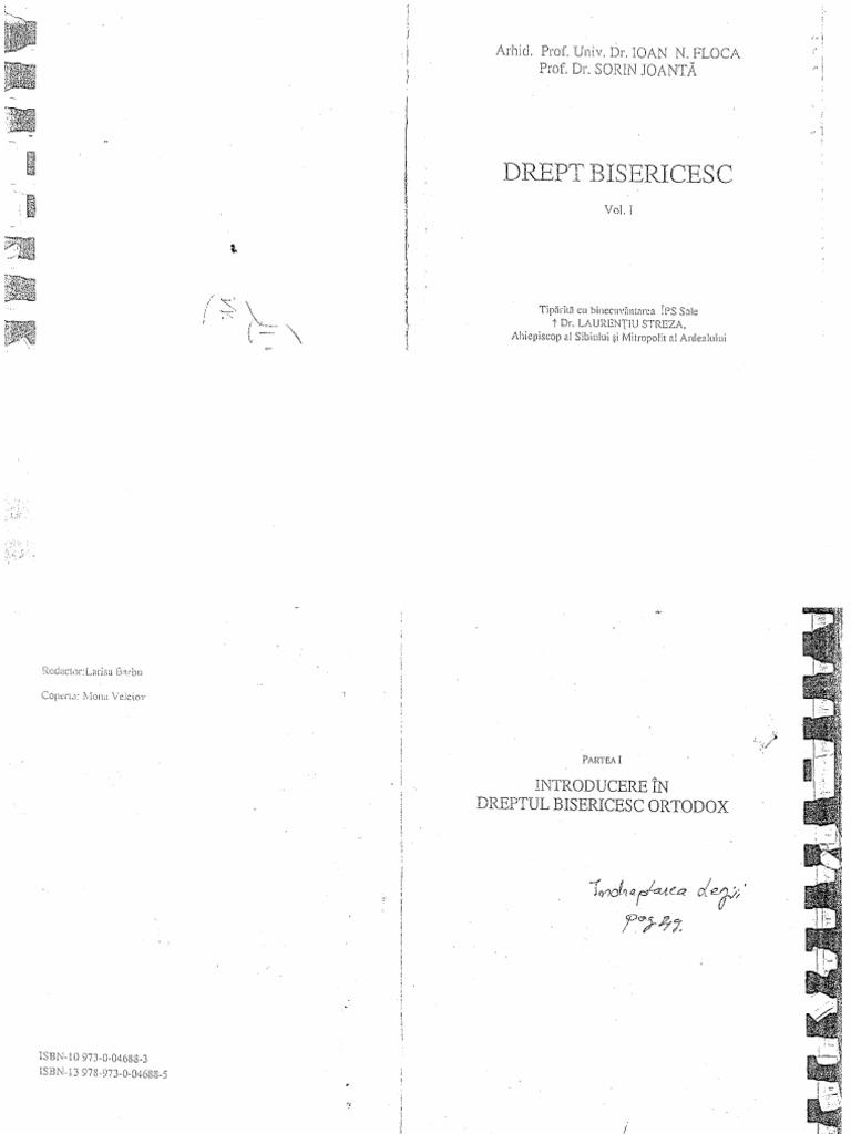 drept bisericesc floca